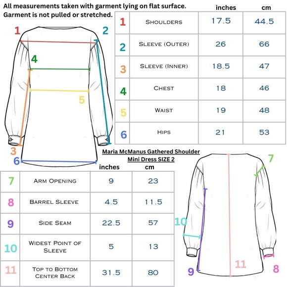 Maria McManus Size 2 Gathered Shoulder Mini Dress Lemon Ice Long Sleeve NWT $990 - Picture 4 of 16